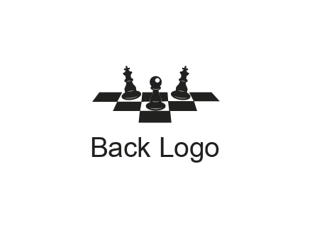 chess board with chess pieces