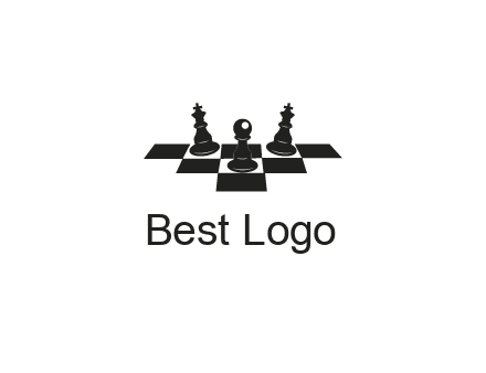 chess board with chess pieces