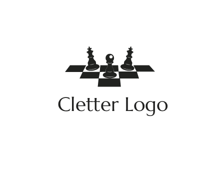 chess board with chess pieces