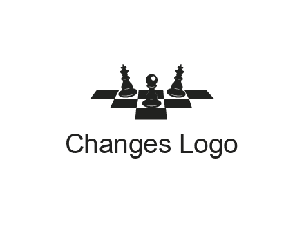 chess board with chess pieces