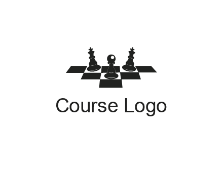 chess board with chess pieces