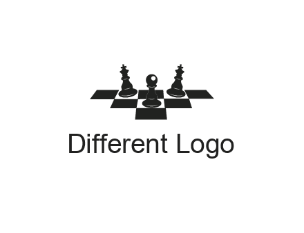 chess board with chess pieces