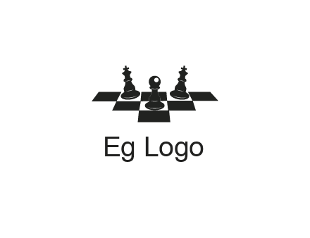 chess board with chess pieces