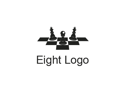 chess board with chess pieces