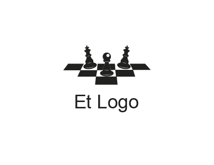 chess board with chess pieces