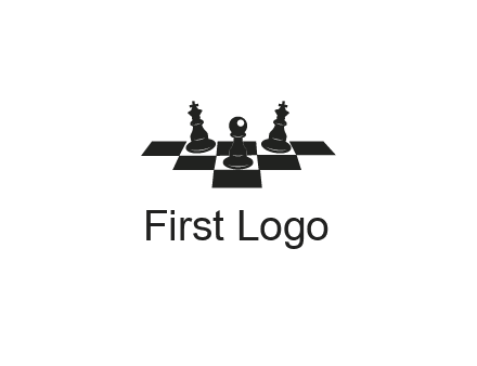 chess board with chess pieces