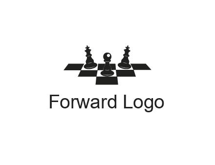 chess board with chess pieces