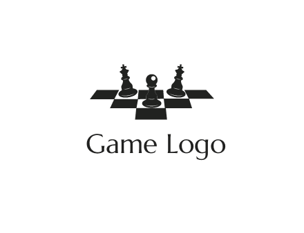chess board with chess pieces