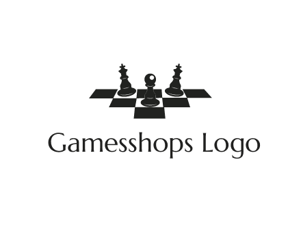 chess board with chess pieces