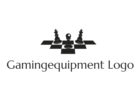 chess board with chess pieces