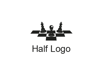 chess board with chess pieces