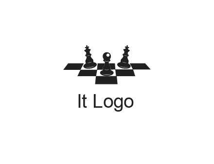 chess board with chess pieces