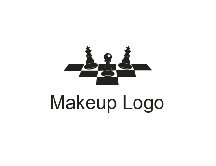chess board with chess pieces