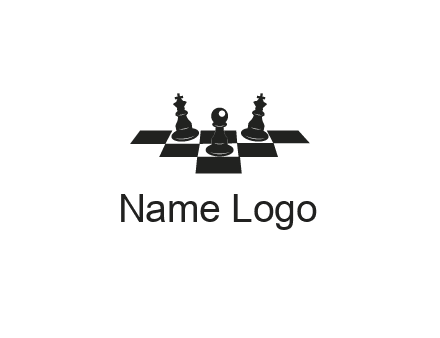 chess board with chess pieces