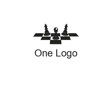chess board with chess pieces