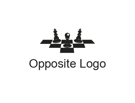 chess board with chess pieces