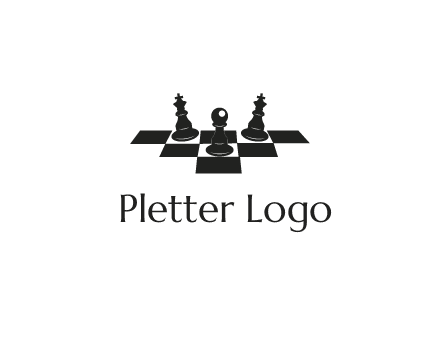 chess board with chess pieces