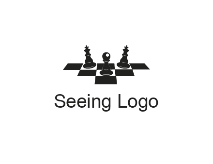 chess board with chess pieces
