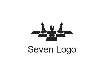chess board with chess pieces