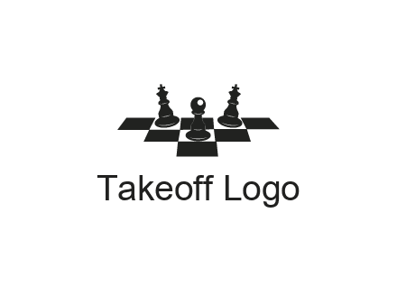 chess board with chess pieces
