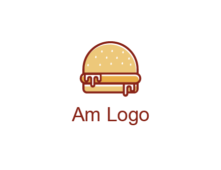 burger with sauce dripping