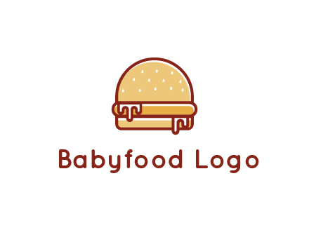 burger with sauce dripping