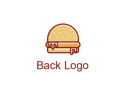 burger with sauce dripping
