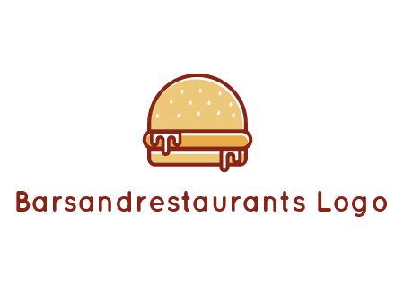 burger with sauce dripping