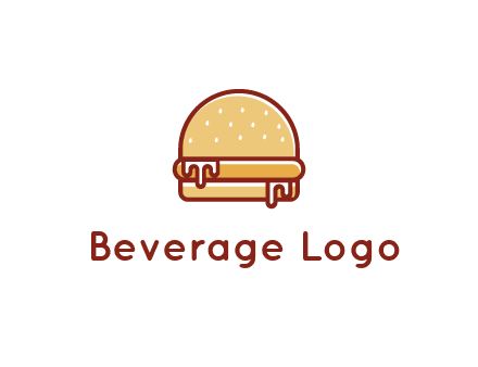 burger with sauce dripping