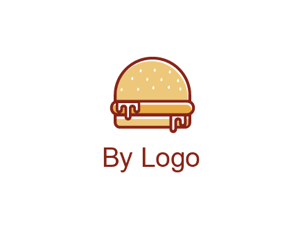 burger with sauce dripping