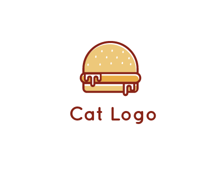 burger with sauce dripping