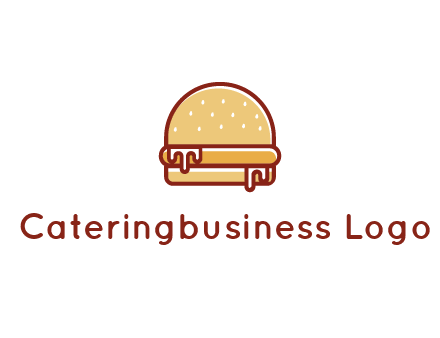 burger with sauce dripping