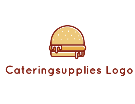 burger with sauce dripping