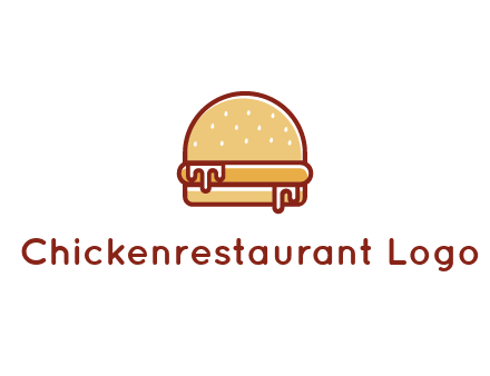 burger with sauce dripping