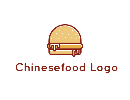 burger with sauce dripping