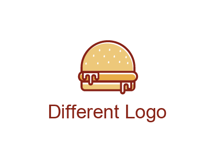 burger with sauce dripping