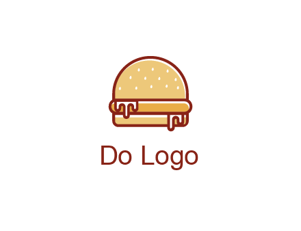burger with sauce dripping