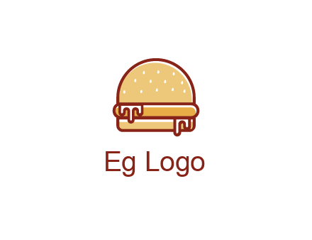 burger with sauce dripping