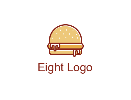 burger with sauce dripping