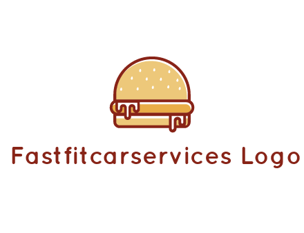 burger with sauce dripping