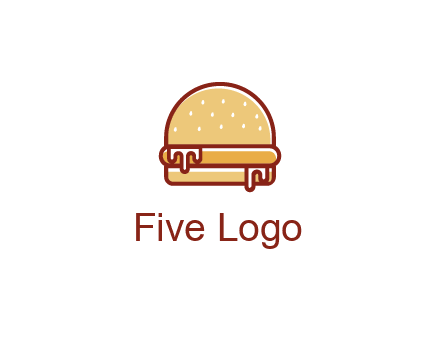 burger with sauce dripping