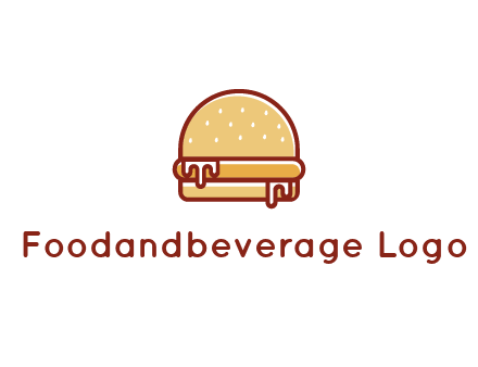 burger with sauce dripping
