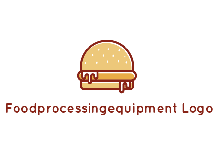 burger with sauce dripping
