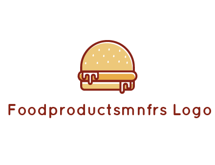burger with sauce dripping