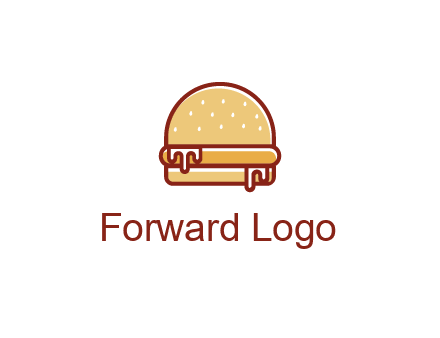 burger with sauce dripping