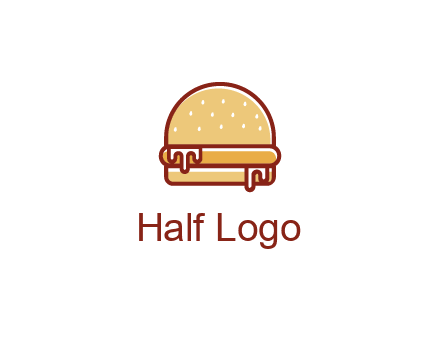 burger with sauce dripping