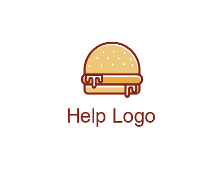 burger with sauce dripping