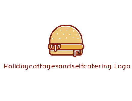 burger with sauce dripping