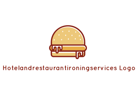 burger with sauce dripping