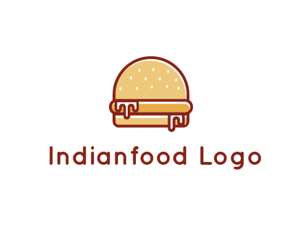 burger with sauce dripping